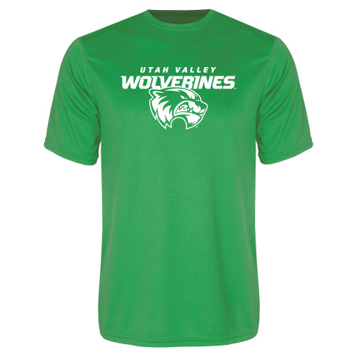  Kelly Green Performance Tee - Secondary Logo