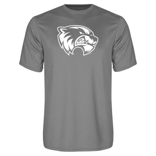  Grey Concrete Performance Tee - Primary Logo