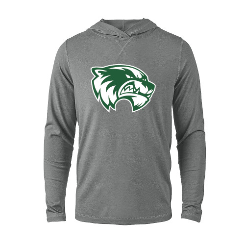Main Image for  Grey Heather Long Sleeve Hooded Tee