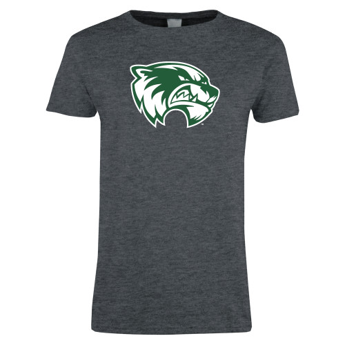  Womens Dark Heather Short Sleeve Tee - Primary Logo