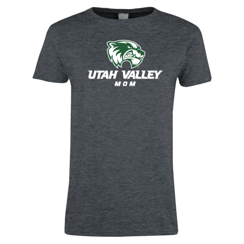  Womens Dark Heather Short Sleeve Tee - Mom