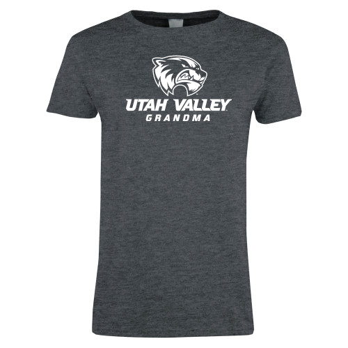  Womens Dark Heather Short Sleeve Tee - Grandma