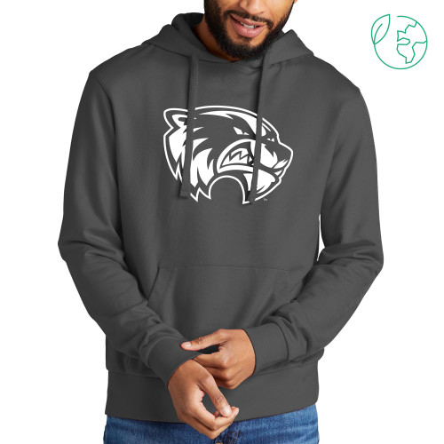  Allmade Dark Grey Organic French Terry Pullover Hoodie - Primary Logo