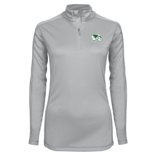  Syntrel Womens Platinum Interlock 1/4 Zip - Primary Logo