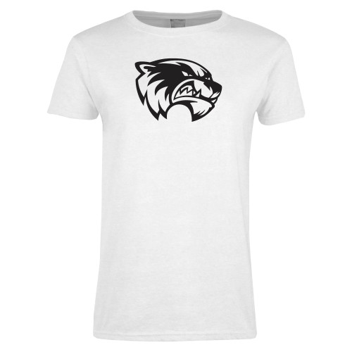  Womens White Short Sleeve Tee - Primary Logo