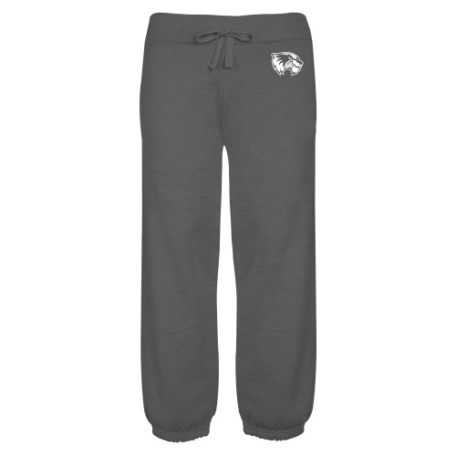  ENZA Womens Dark Heather Banded Fleece Capri - Primary Logo