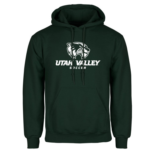  Dark Green Fleece Hood - Soccer