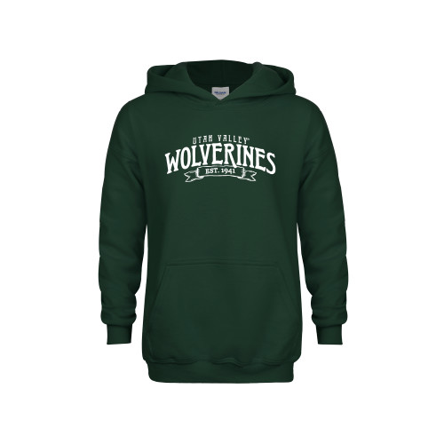 Main Image for  Youth Dark Green Fleece Hoodie