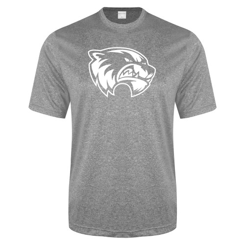 Grey Heather Performance Contender Tee - Primary Logo
