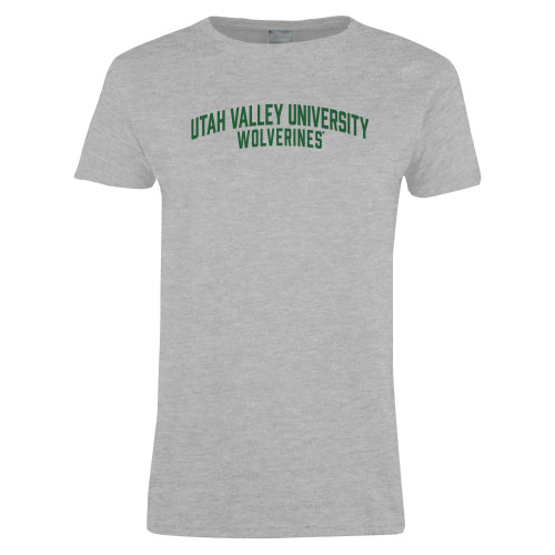  Womens Grey Short Sleeve Tee - UVU Collegiate