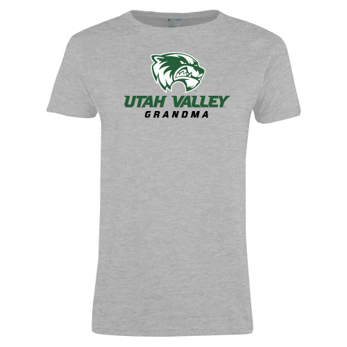  Womens Grey Short Sleeve Tee - Grandma
