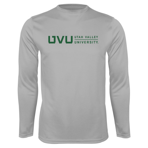  Platinum Performance Long Sleeve Shirt - UVU Utah Valley University Horizontal