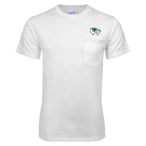  White T-Shirt w/Pocket - Primary Logo