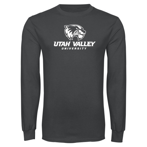  Charcoal Long Sleeve T Shirt - Utah Valley University