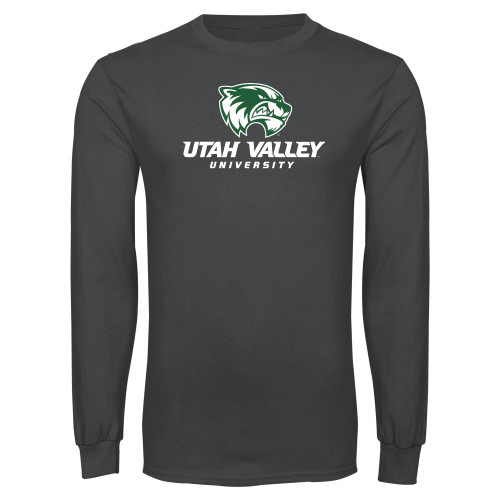  Charcoal Long Sleeve T Shirt - Utah Valley University