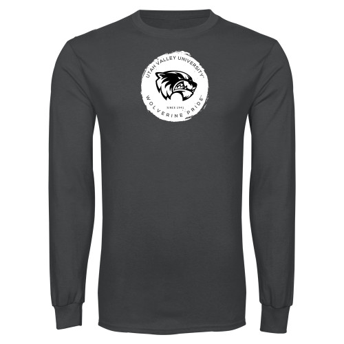 Charcoal Long Sleeve T Shirt - Wolverine Pride