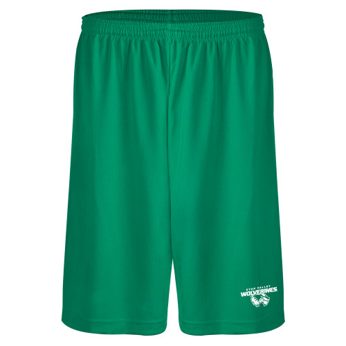  Kelly Green Performance Classic 9 Inch Short - Secondary Logo