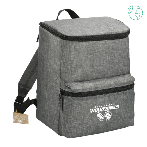 Excursion Charcoal Recycled 20 Can Backpack Cooler - Secondary Logo