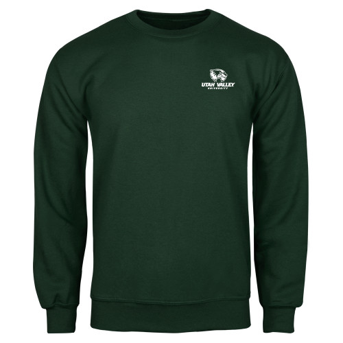  Dark Green Fleece Crew - Utah Valley University