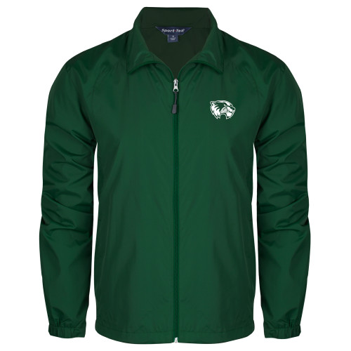  Dark Green Full Zip Wind Jacket - Primary Logo