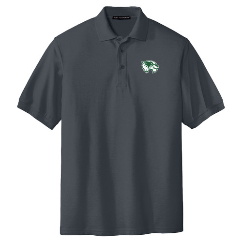 Extended Charcoal Silk Touch Polo - Primary Logo