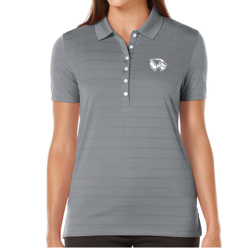  Callaway Womens Steel Grey Opti Vent Polo - Primary Logo