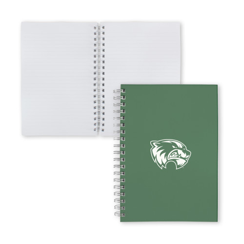  Clear 7 x 10 Spiral Journal Notebook - Primary Logo