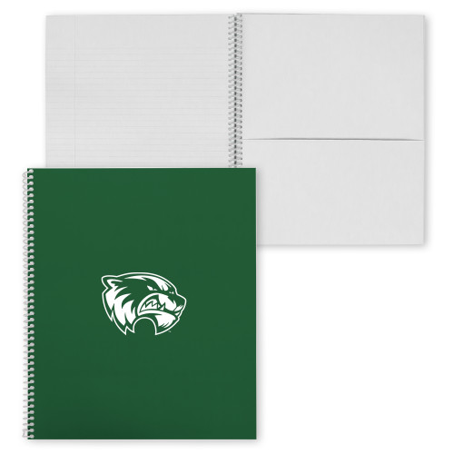  College Spiral Notebook w/Clear Coil - Primary Logo