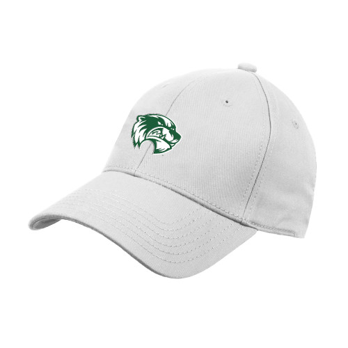  White Structured Adjustable Pro Style Hat - Primary Logo