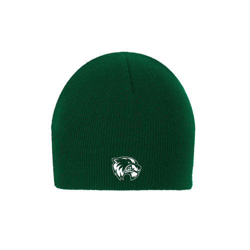  Dark Green Knit Beanie - Primary Logo