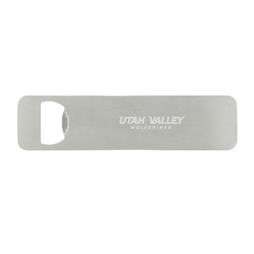  Magnetic Stainless Steel Bottle Opener - Utah Valley Word Mark Engraved
