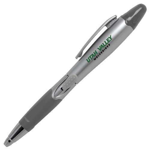  Silver/Silver Blossom Pen/Highlighter - Utah Valley Word Mark