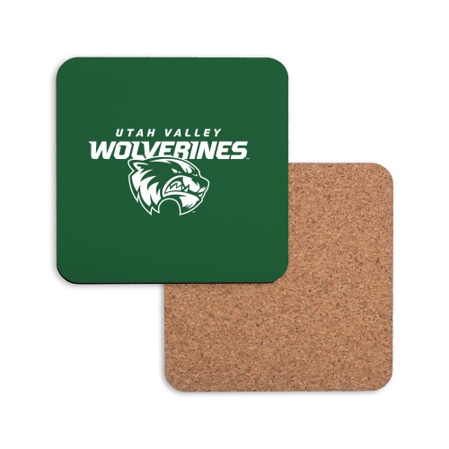  Hardboard Coaster w/Cork Backing - Secondary Logo