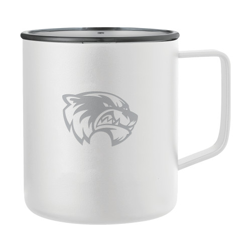  Rover Camp Vacuum Insulated White Mug 14oz - Primary Logo Engraved