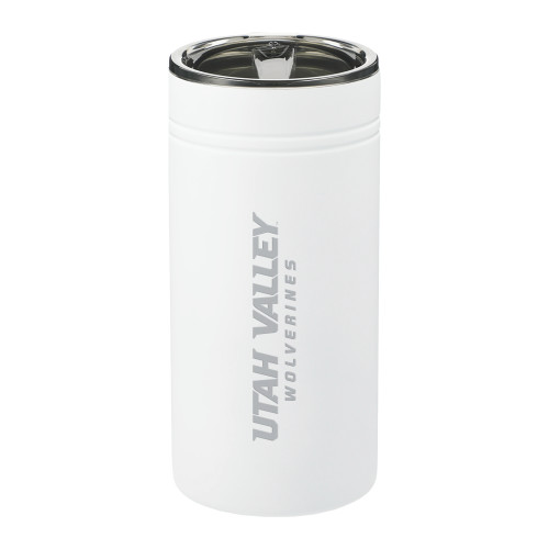  Sherpa Vacuum White Tumbler & Insulator 12oz - Utah Valley Word Mark Engraved