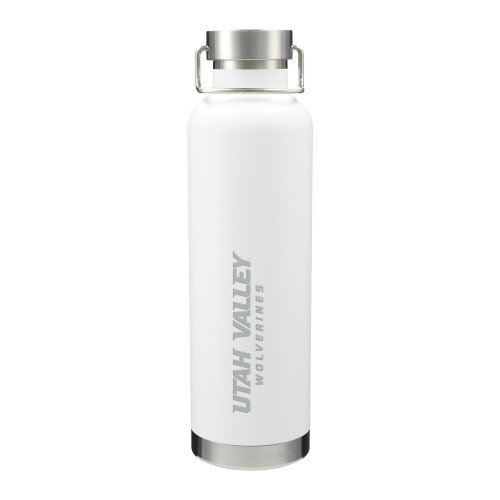  Thor Copper Vacuum Insulated White Bottle 32oz - Utah Valley Word Mark Engraved