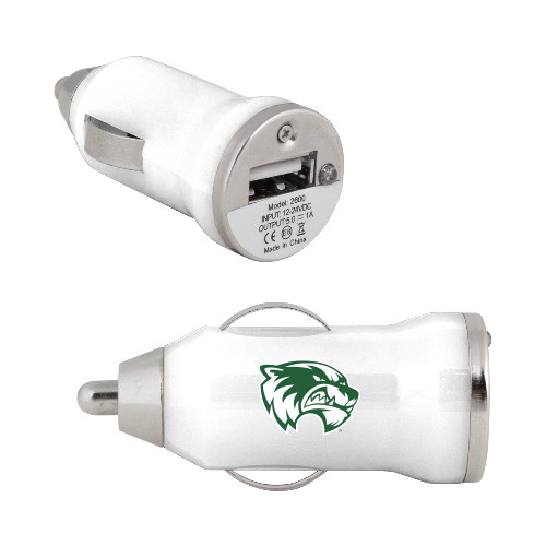  On the Go White Car Charger - Primary Logo