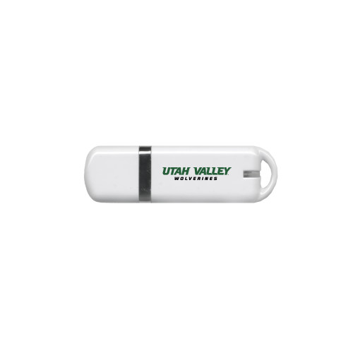  USB White Pen Drive 4G - Utah Valley Word Mark