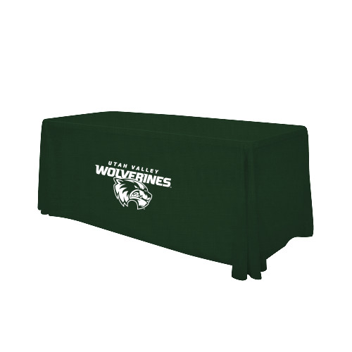  Dark Green 6 foot Table Throw - Secondary Logo