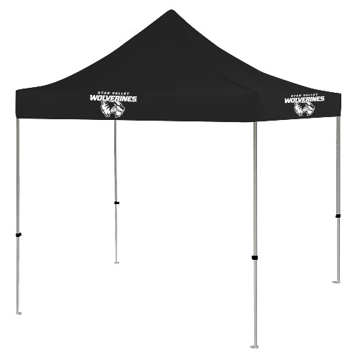  9 ft x 9 ft Black Tent - Secondary Logo