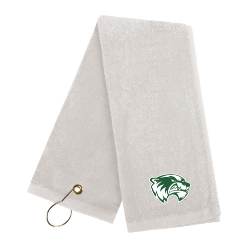  White Golf Towel - Primary Logo