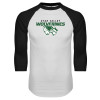 Thumbnail image for  White/Black Raglan Baseball T Shirt