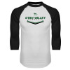 Thumbnail image for  White/Black Raglan Baseball T Shirt