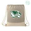 Thumbnail image for  Split Recycled Cotton Grey/Natural Drawstring Bag