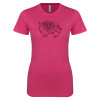 Thumbnail image for  Next Level Womens Fuchsia Boyfriend Tee