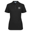 Thumbnail image for  Womens Silk Touch Black Pique Polo