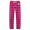 Thumbnail image for  Womens Dark Fuchsia/White Flannel Pajama Pant