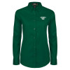 Thumbnail image for  Womens Dark Green Twill Button Down Long Sleeve 