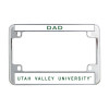 Thumbnail image for  Metal Motorcycle License Plate Frame in Chrome