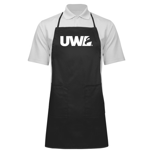  Full Length Black Apron - UWL Spirit Mark